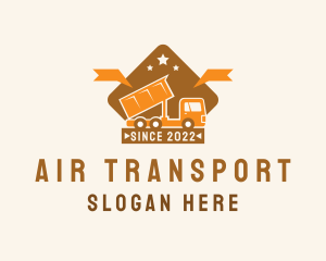 Construction Dump Truck Transport  logo design