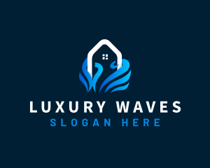 Wave Beach House logo design