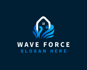 Wave Beach House logo design