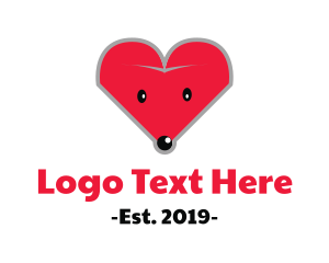 Love Mouse Head logo