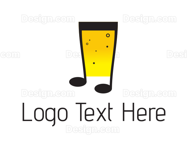 Musical Note Beer Logo