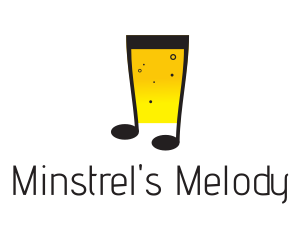 Musical Note Beer logo design