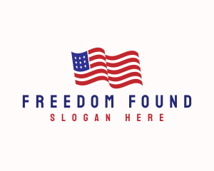 American Flag Heritage logo design