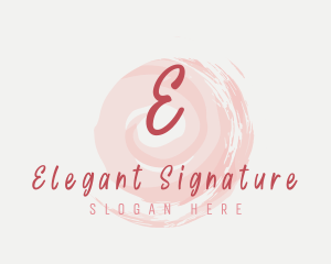 Feminine Watercolor Fashion logo design