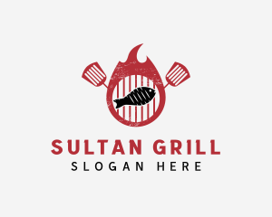 Hot Fish Grill logo design