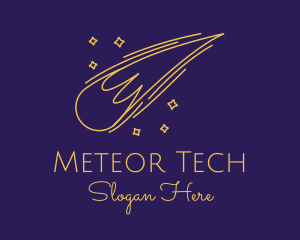 Gold Comet Meteor  logo