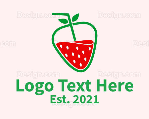 Strawberry Fruit Juice Logo