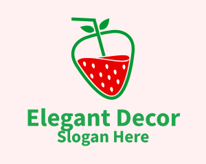 Strawberry Fruit Juice  Logo