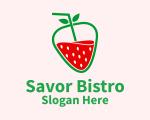 Strawberry Fruit Juice  Logo