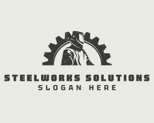 Welder Metalworks Welding logo design