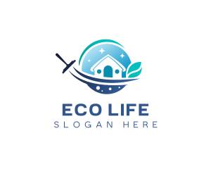 Cleaning Eco Disinfection logo design