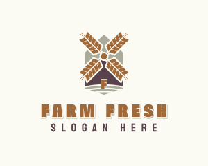 Flour Wheat Crops logo