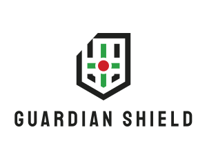 Modern Cross Shield logo