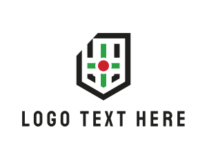 Shield - Modern Cross Shield logo design