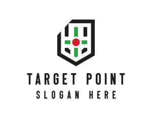 Cross Target Range logo design