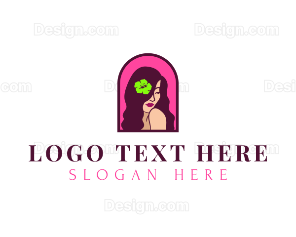 Beauty Floral Woman Logo