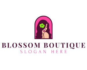 Beauty Floral Woman logo design