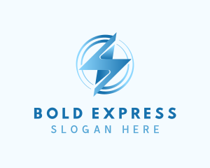 Thunder Bolt Express logo design