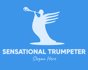 Blue Angel Trumpet logo design