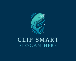 Sea Ocean Whale logo design