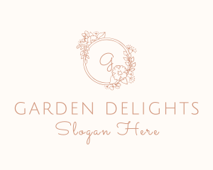 Marigold Flower Wedding Planner logo design