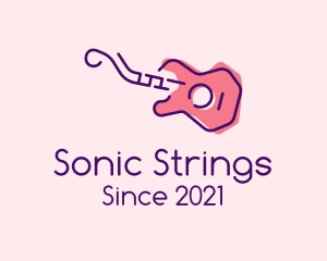 Electric Guitar Outline logo