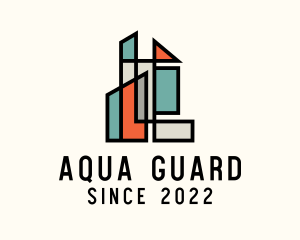 Stained Glass Building logo design