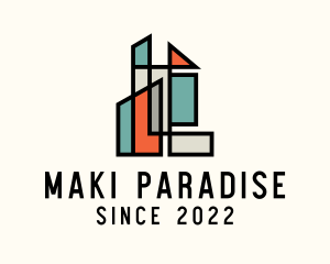 Stained Glass Building logo design