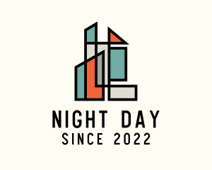 Stained Glass Building logo design