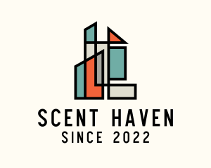 Stained Glass Building logo design