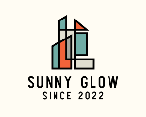 Stained Glass Building logo design