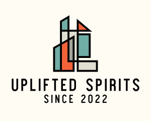 Stained Glass Building logo design