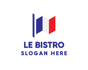 Geometric French Flag  logo