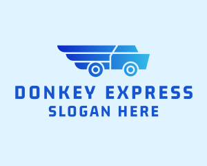 Express Cargo Truck  logo design