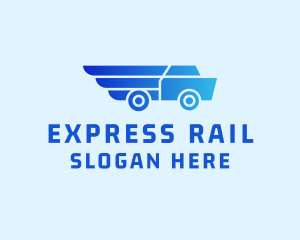 Express Cargo Truck  logo design