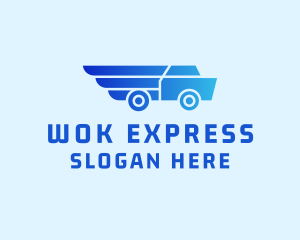 Express Cargo Truck  logo design