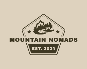 Classic Mountain Landscape logo design