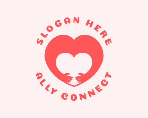 Hug Heart Cooperative logo design