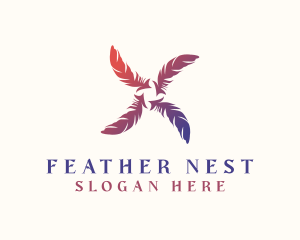 Gradient Feather Aviary logo
