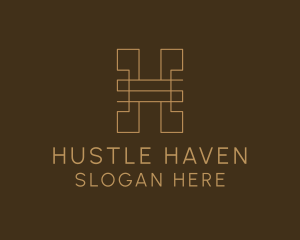 Luxury Business Letter H logo design