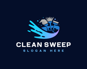 Home Cleaning Housekeeper logo design