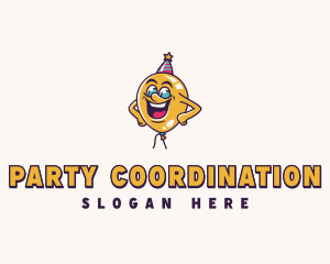 Balloon Party Hat logo design