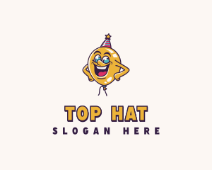 Balloon Party Hat logo design