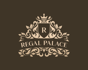 Regal Shield Monarchy logo design