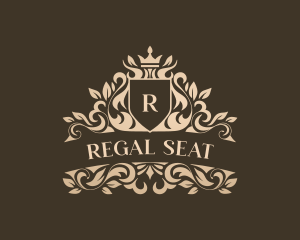 Regal Shield Monarchy logo design