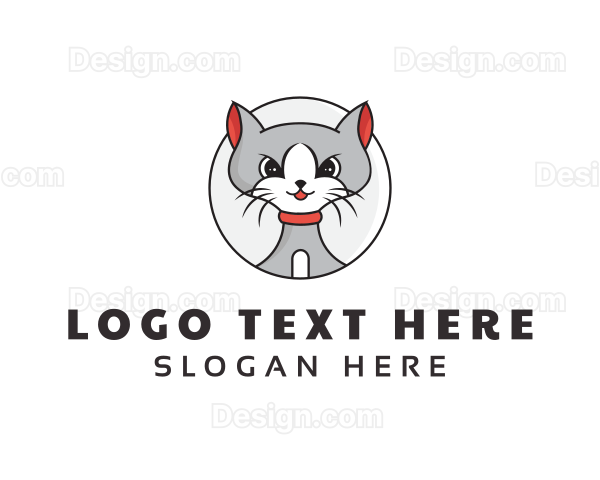 Cute Cat Veterinary Logo