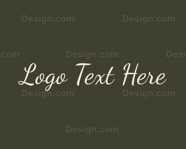 Luxury Script Business Logo