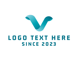 Technology Software Letter V logo