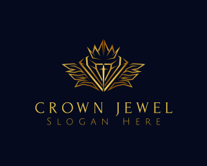 Crown Diamond Jewelry logo design