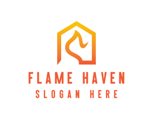 Home Flame Fire logo